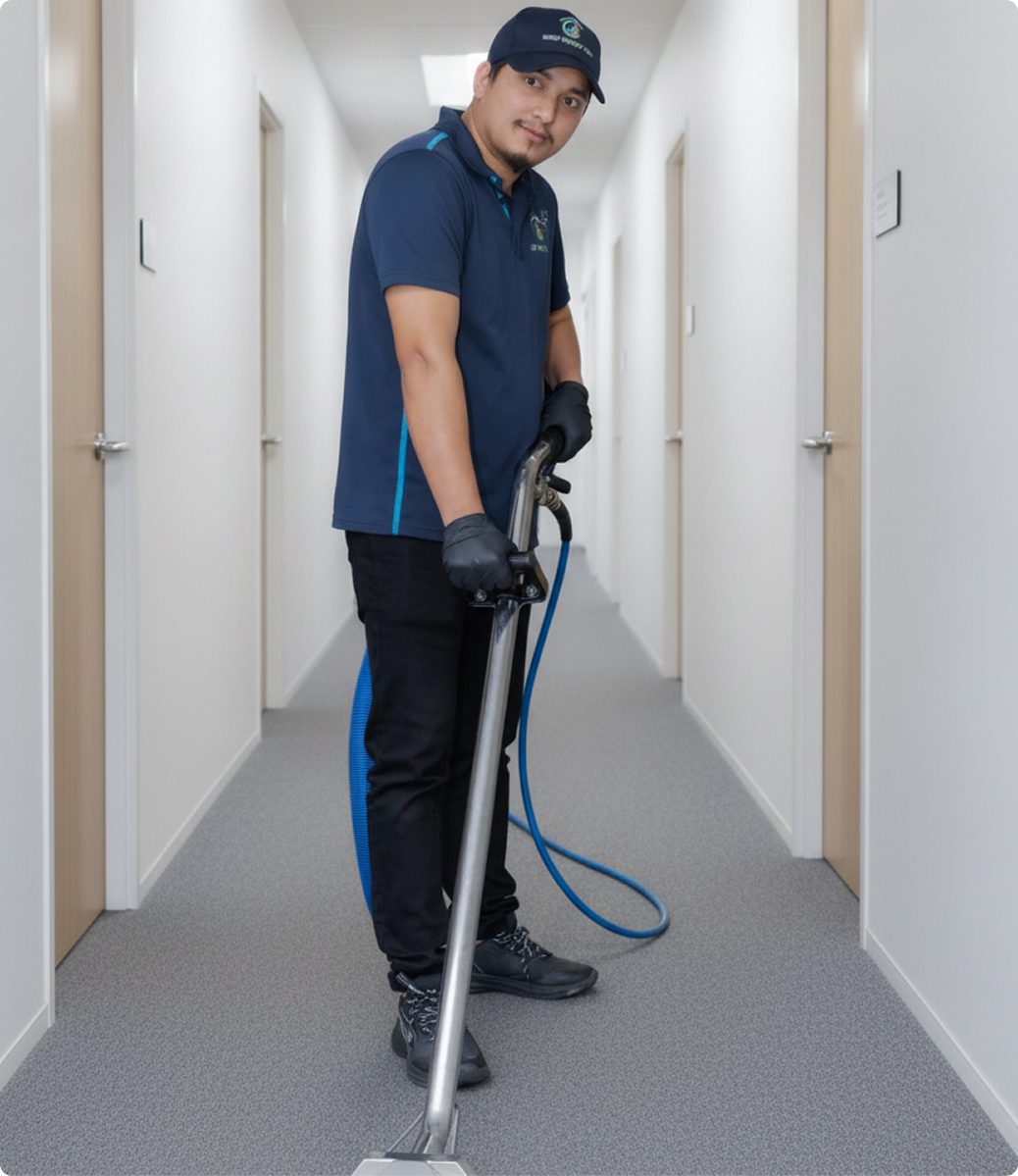 Mercy Property Care team member doing a house garden care - Home Cleaning Service in Sydney
